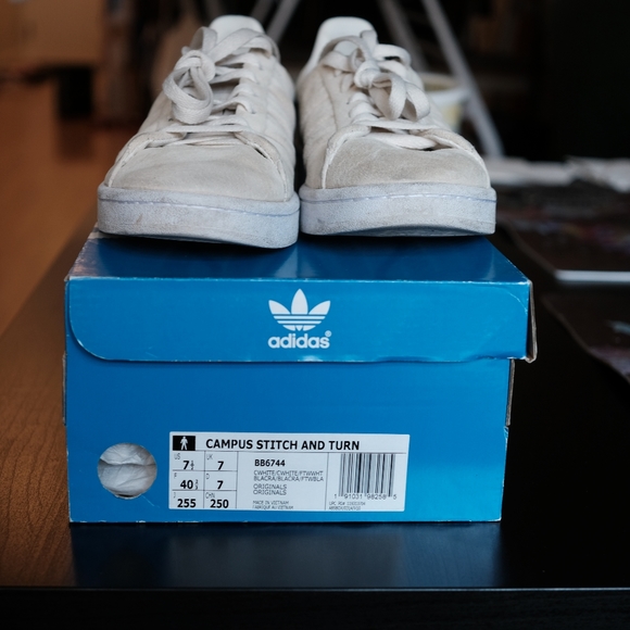 Adidas Campus in off-white suede - Picture 4 of 8